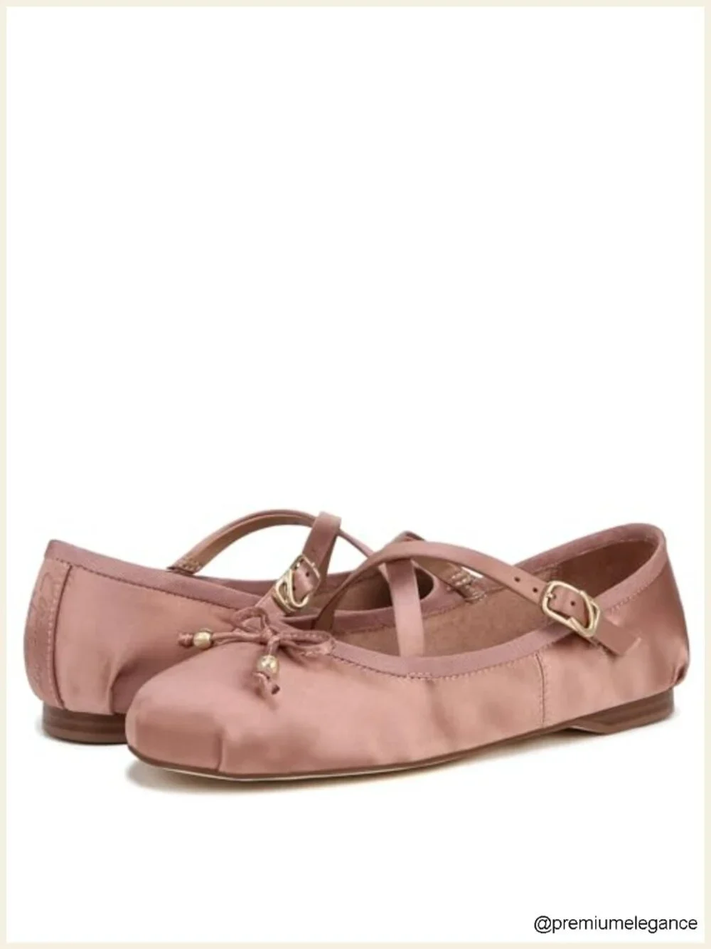 Ballet Flat with Bow Detail, Synthetic Sole, Round Toe